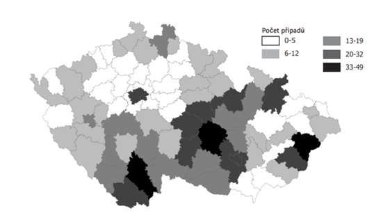 Mapa ČR